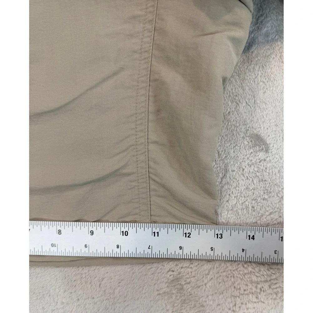 Vintage The North Face Mens Cargo Shorts Hiking Belted Khaki 10